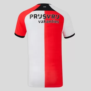 2024 2025 Feyenoord Mens Home Soccer Jersey Red White Split