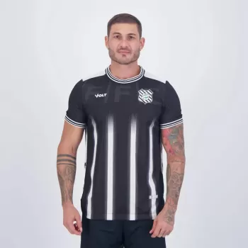 2024 2025 Figueirense Mens Third Soccer Jersey Black Gradient