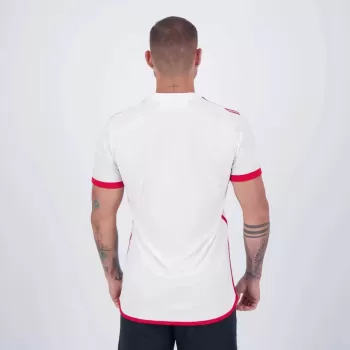 2024 2025 Flamengo Mens Away Soccer Jersey White Waves
