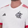 2024 2025 Flamengo Mens Away Soccer Jersey White Waves
