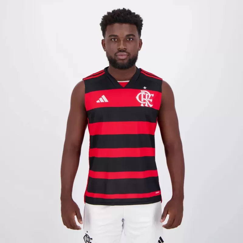 2024 2025 Flamengo Mens Home Sleeveless Soccer Jersey 2024 2025 Flamengo Mens Home Sleeveless Soccer Jersey