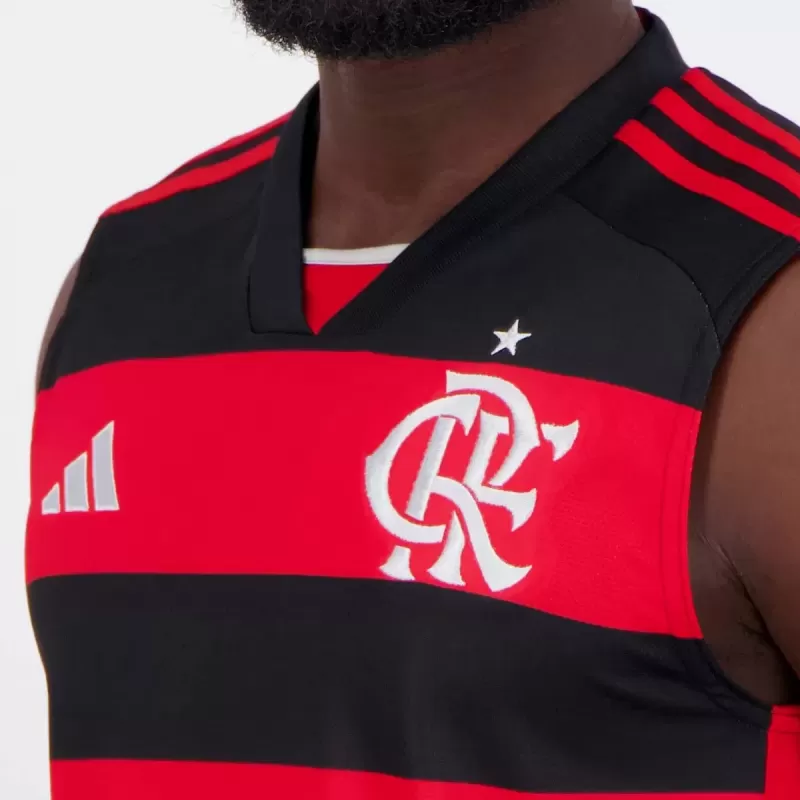 2024 2025 Flamengo Mens Home Sleeveless Soccer Jersey 2024 2025 Flamengo Mens Home Sleeveless Soccer Jersey