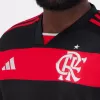 2024 2025 Flamengo Mens Home Soccer Jersey Red Black