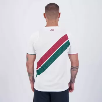 2024 2025 Fluminense Mens Away Soccer Jersey White Sand Texture