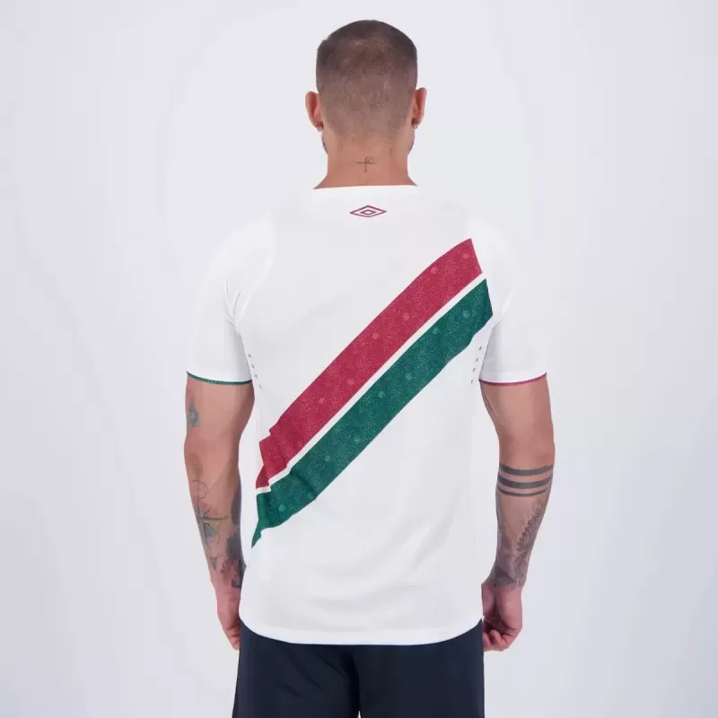 2024 2025 Fluminense Mens Away Soccer Jersey White Sand Texture 2024 2025 Fluminense Mens Away Soccer Jersey White Sand Texture