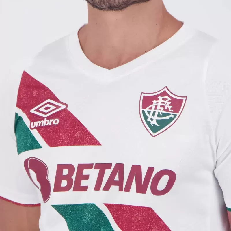 2024 2025 Fluminense Mens Away Soccer Jersey White Sand Texture 2024 2025 Fluminense Mens Away Soccer Jersey White Sand Texture