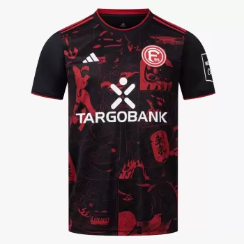 2024 2025 Fortuna Dusseldorf Mens Katana Soccer Jersey Black Cultural