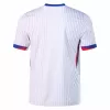 2024 2025 France Mens Away Soccer Jersey White Pinstripe