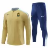 2024 2025 France Mens Gold Training Technical Soccer Tracksuit Kit 2024 2025 France Mens Gold Training Technical Soccer Tracksuit Kit