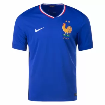 2024 2025 France Mens Home Soccer Jersey Blue Tricolour