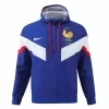 2024 2025 France Mens Navy Hooded Windbreaker Jacket Water Repellent 2024 2025 France Mens Navy Hooded Windbreaker Jacket Water Repellent