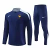 2024 2025 France Mens Navy Training Technical Soccer Tracksuit Kit