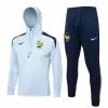 2024 2025 France Mens White Hooded Technical Soccer Tracksuit Kit