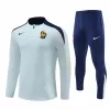 2024 2025 France Mens White Training Technical Soccer Tracksuit Kit