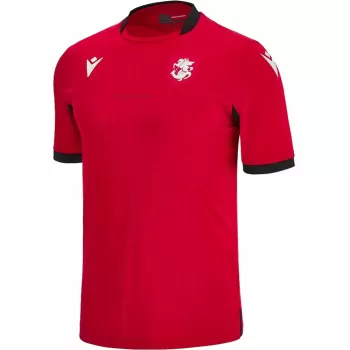 2024 2025 Georgia Mens Third Soccer Jersey Red National Kit