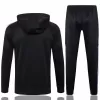 2024 2025 Germany Mens Black Hooded Training Technical Soccer Tracksuit Kit 2024 2025 Germany Mens Black Hooded Training Technical Soccer Tracksuit Kit