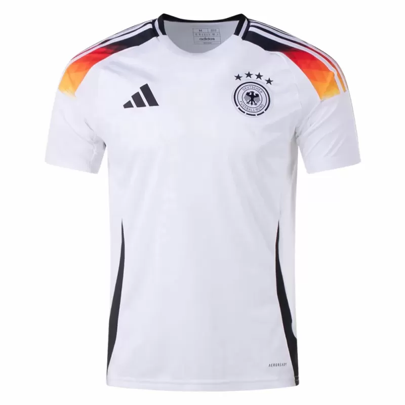 2024 2025 Germany Mens Home Soccer Jersey White Flame Gradient 2024 2025 Germany Mens Home Soccer Jersey White Flame Gradient