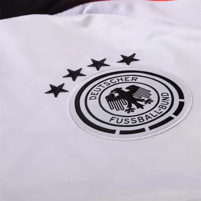2024 2025 Germany Mens Home Soccer Jersey White Flame Gradient 2024 2025 Germany Mens Home Soccer Jersey White Flame Gradient