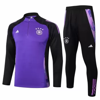 2024 2025 Germany Mens Purple Training Technical Soccer Tracksuit Kit