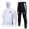 2024 2025 Germany Mens White Hooded Training Technical Soccer Tracksuit Kit 2024 2025 Germany Mens White Hooded Training Technical Soccer Tracksuit Kit