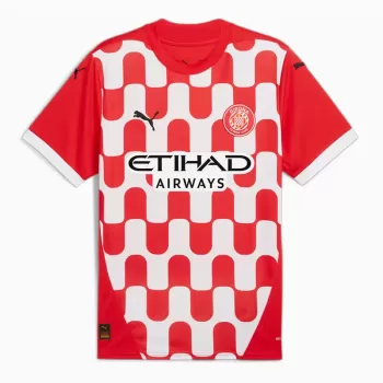 2024 2025 Girona FC Mens Home Soccer Jersey Red White