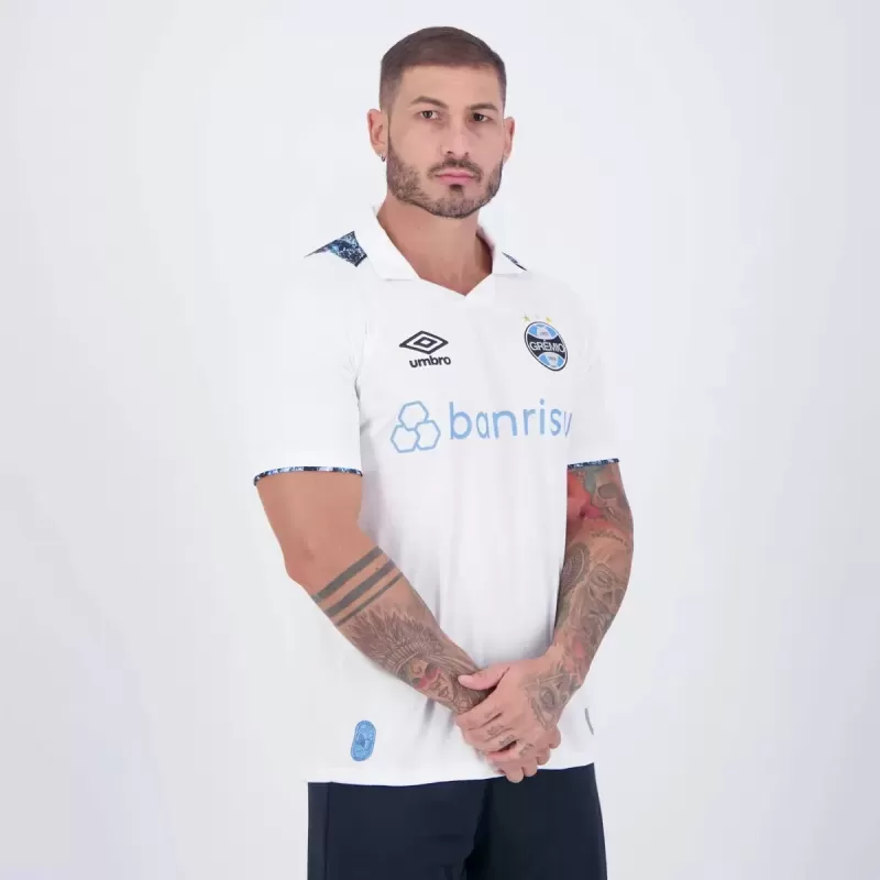 2024 2025 Gremio Mens Away Soccer Jersey White Yerba Mate 2024 2025 Gremio Mens Away Soccer Jersey White Yerba Mate