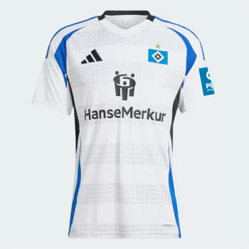 2024 2025 Hamburger SV Mens Home Soccer Jersey White Blue