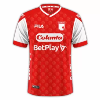 2024 2025 Independiente Santa Fe Mens Home Soccer Jersey Red White