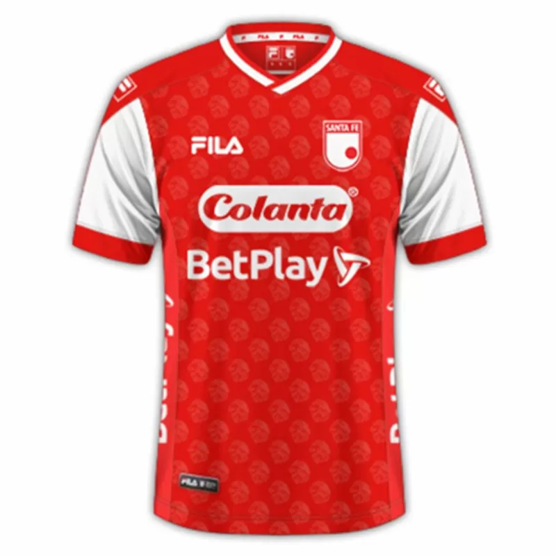 2024 2025 Independiente Santa Fe Mens Home Soccer Jersey Red White