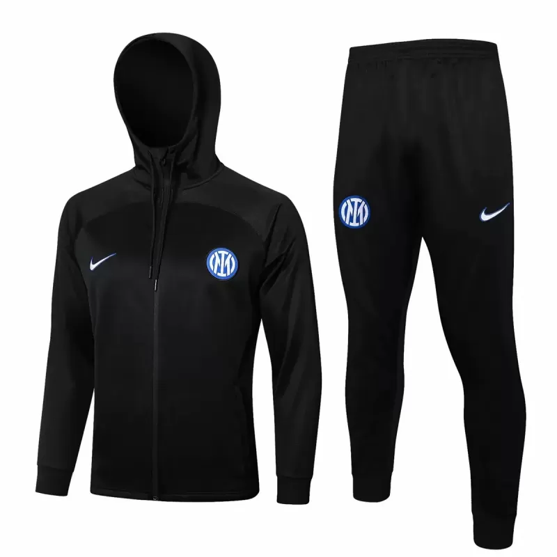 2024 2025 Inter Milan Mens Black Training Hooded Presentation Tracksuit 2024 2025 Inter Milan Mens Black Training Hooded Presentation Tracksuit