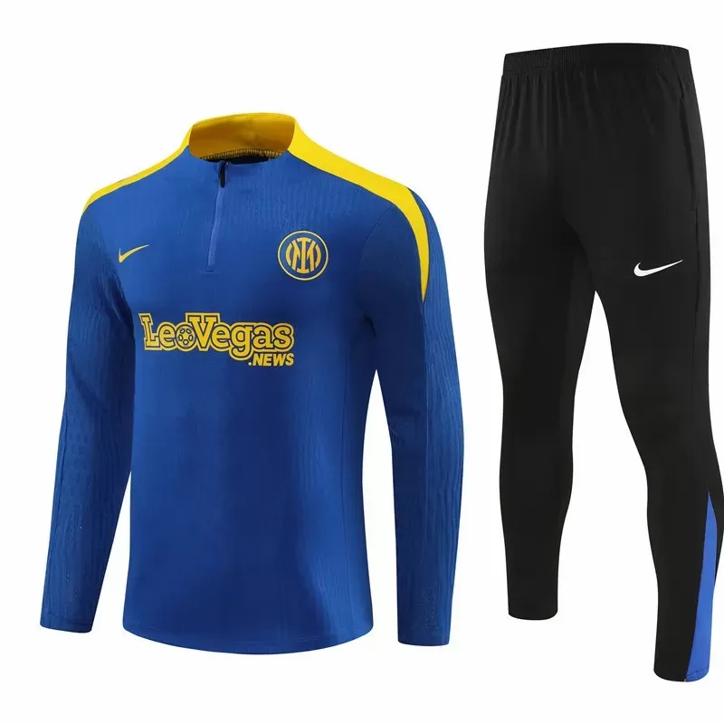 2024 2025 Inter Milan Mens Blue Yellow Training Technical Soccer Tracksuit Kit 2024 2025 Inter Milan Mens Blue Yellow Training Technical Soccer Tracksuit Kit
