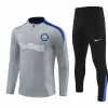 2024 2025 Inter Milan Mens Grey Training Technical Soccer Tracksuit Kit