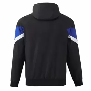 2024 2025 Inter Milan Mens Hooded Windrunner Soccer Jacket Black