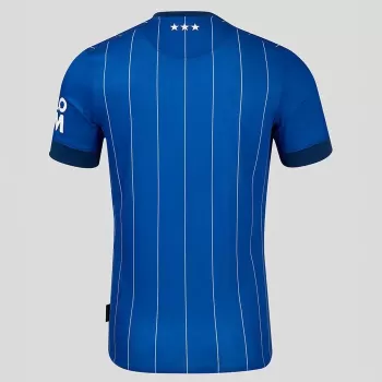 2024 2025 Ipswich Town Mens Home Soccer Jersey White Pinstripe