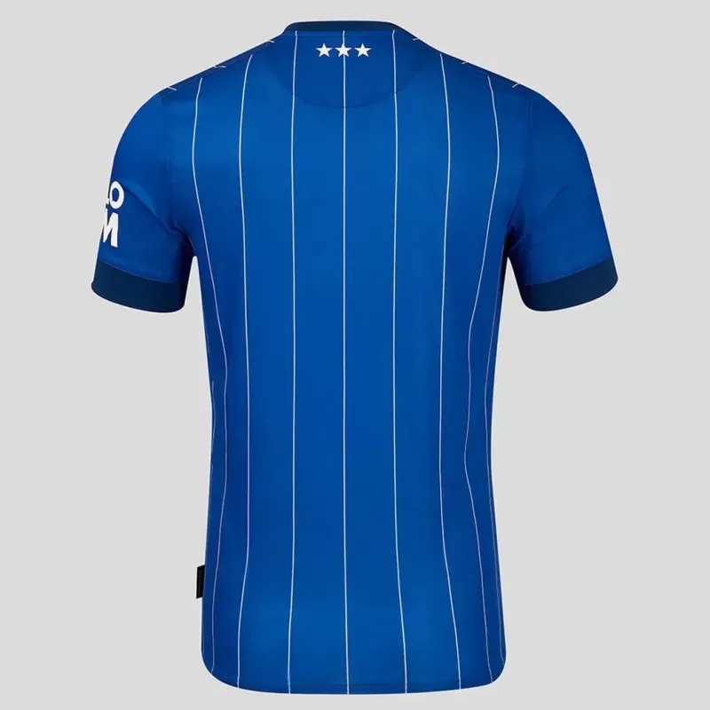 2024 2025 Ipswich Town Mens Home Soccer Jersey White Pinstripe