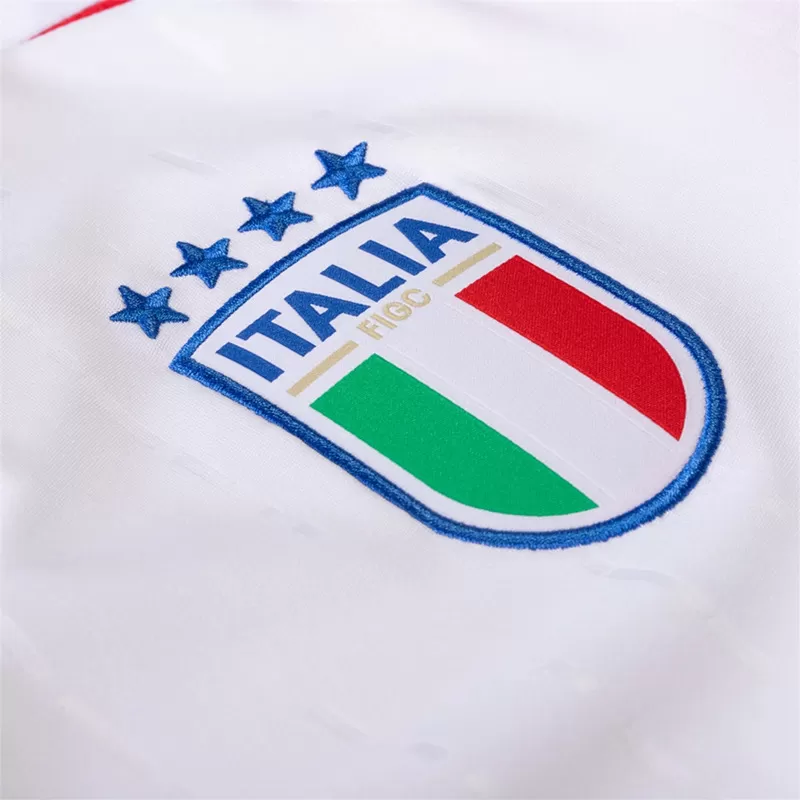 2024 2025 Italy Mens Away Soccer Jersey White Tricolore