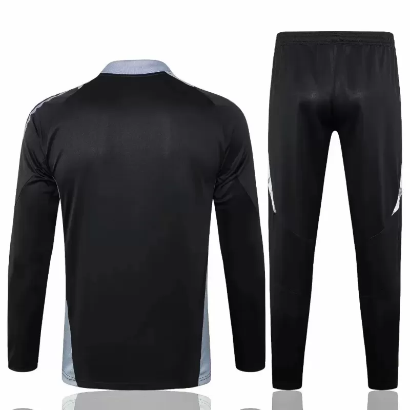 2024 2025 Italy Mens Black Training Technical Soccer Tracksuit Kit 2024 2025 Italy Mens Black Training Technical Soccer Tracksuit Kit