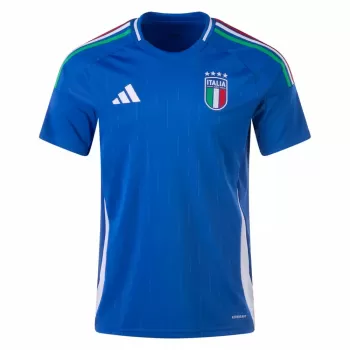 2024 2025 Italy Mens Home Soccer Jersey Tricolore Azure
