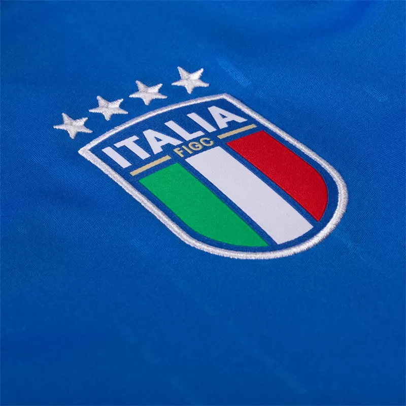 2024 2025 Italy Mens Home Soccer Jersey Tricolore Azure