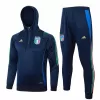 2024 2025 Italy Mens Navy Training Hooded Technical Soccer Tracksuit Kit