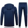 2024 2025 Italy Mens Navy Training Hooded Technical Soccer Tracksuit Kit