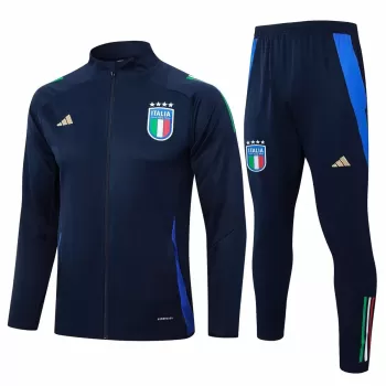 2024 2025 Italy Mens Navy Training Presentation Soccer Tracksuit Kit