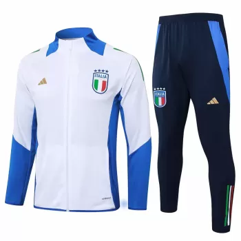 2024 2025 Italy Mens White Training Presentation Soccer Tracksuit Kit