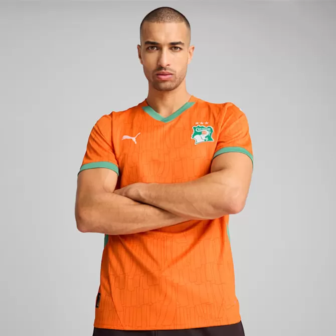 2024 2025 Ivory Coast Mens Authentic Home Soccer Jersey Orange 2024 2025 Ivory Coast Mens Authentic Home Soccer Jersey Orange