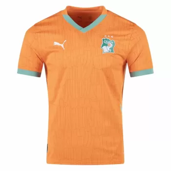 2024 2025 Ivory Coast Mens Home Soccer Jersey Mask Festival