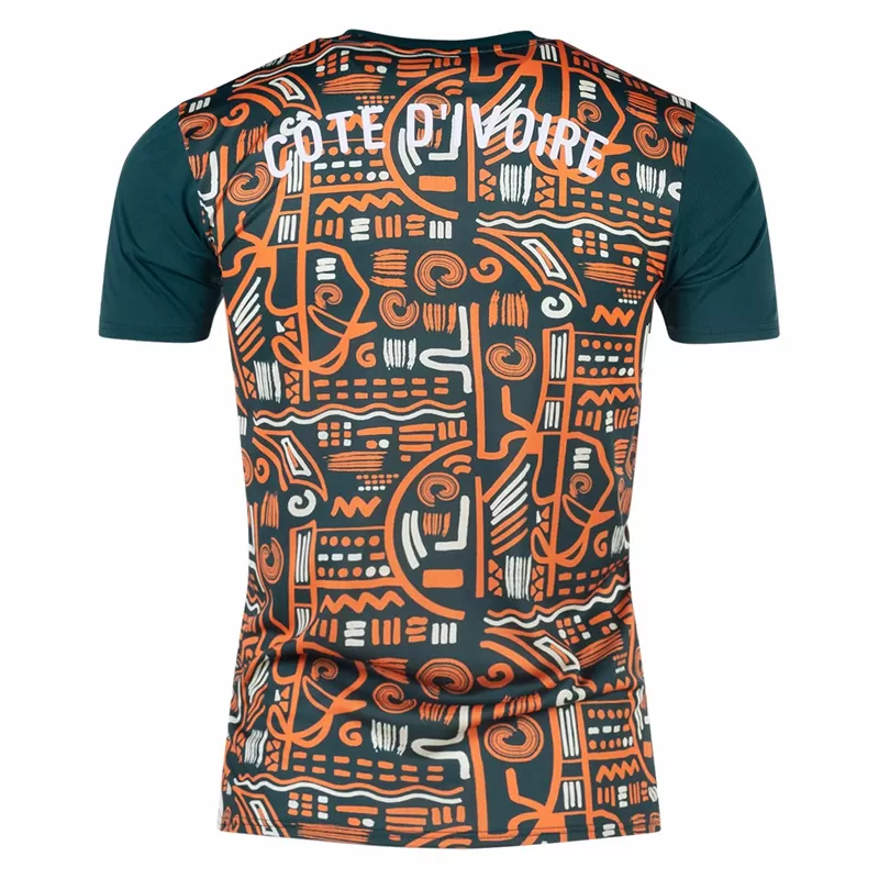 2024 2025 Ivory Coast Mens Pre Match Soccer Jersey Training 2024 2025 Ivory Coast Mens Pre Match Soccer Jersey Training