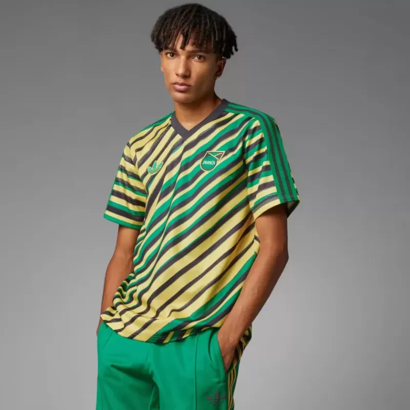 2024 2025 Jamaica Mens Trefoil Retro Soccer Jersey Yellow 2024 2025 Jamaica Mens Trefoil Retro Soccer Jersey Yellow