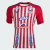 2024 2025 Junior FC Mens Home Soccer Jersey Red White Stripes