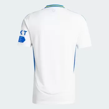 2024 2025 Leeds United Mens Home Soccer Jersey White Blue 2024 2025 Leeds United Mens Home Soccer Jersey White Blue
