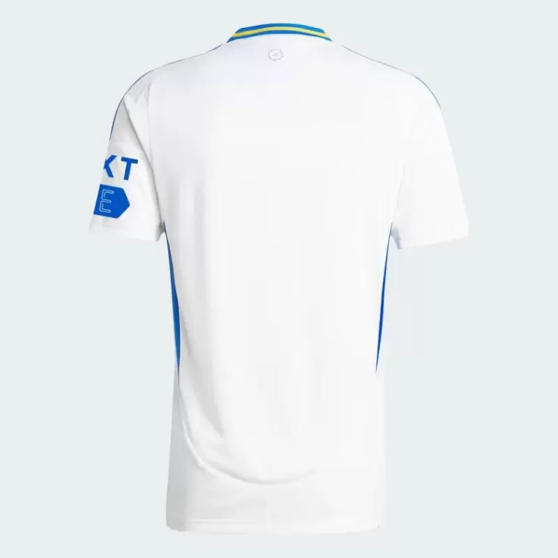 2024 2025 Leeds United Mens Home Soccer Jersey White Blue 2024 2025 Leeds United Mens Home Soccer Jersey White Blue